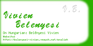 vivien belenyesi business card