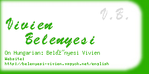 vivien belenyesi business card